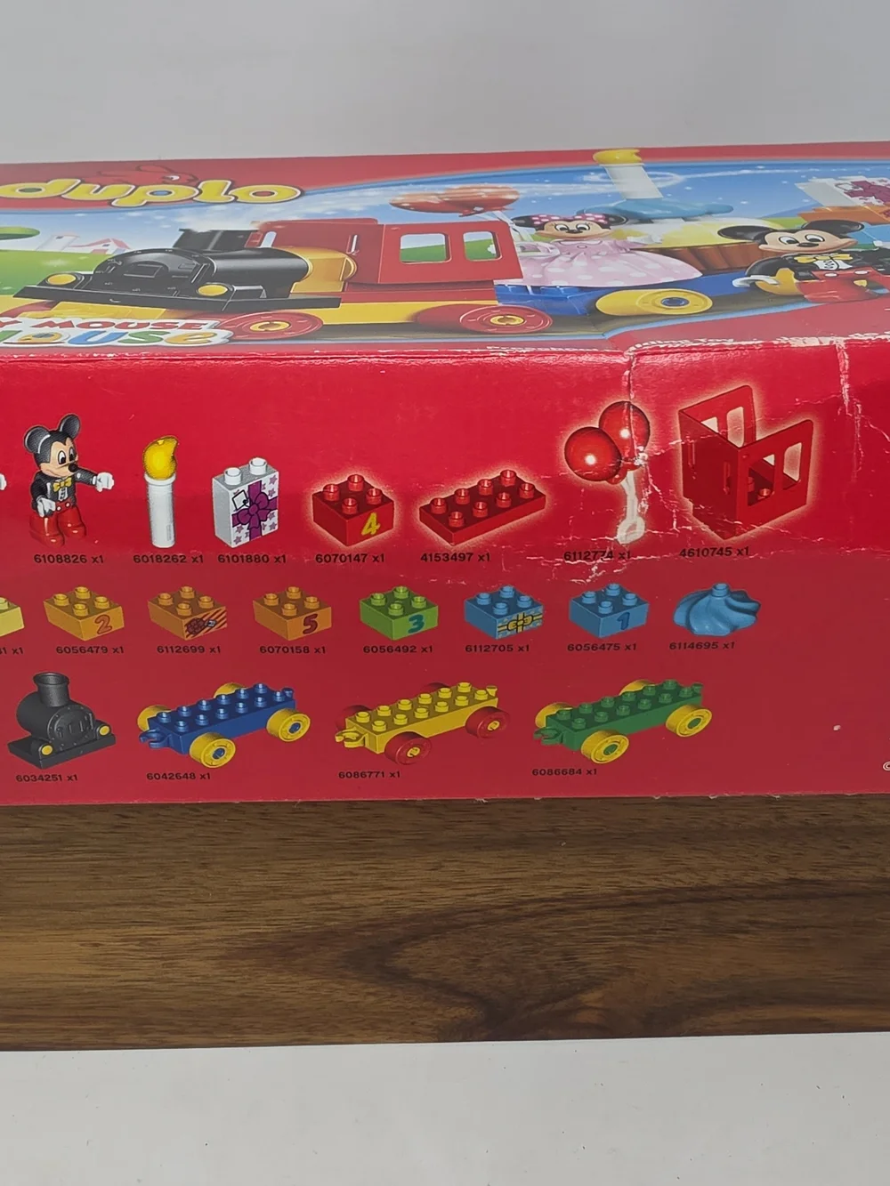 Lego Duplo Mickey Mouse Clubhouse Train Set - Red, Yellow, Blue